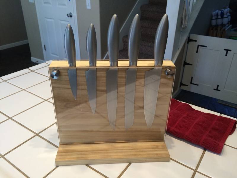 Нужные идеи: как сделать подставку для ножей своими руками