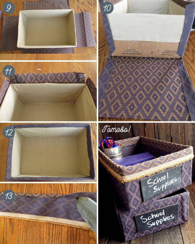 Шкатулка для рукоделия из коробки - коробочка идей и мастер-классов