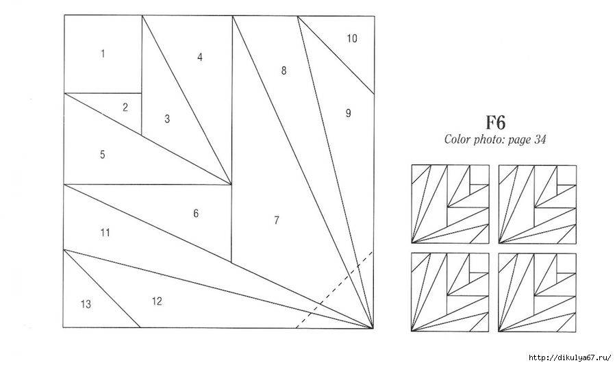 Пэчворк схемы шаблоны и выкройки