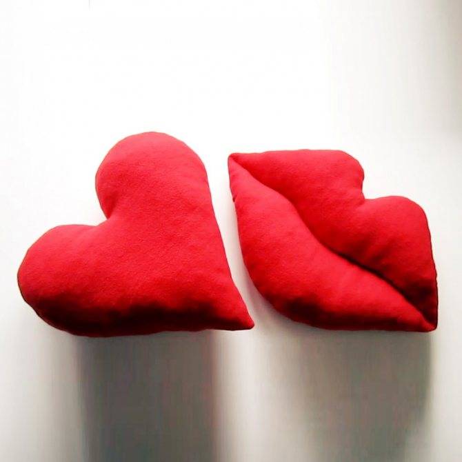 Подушка сердце своими руками – сердечный подарок для любимых