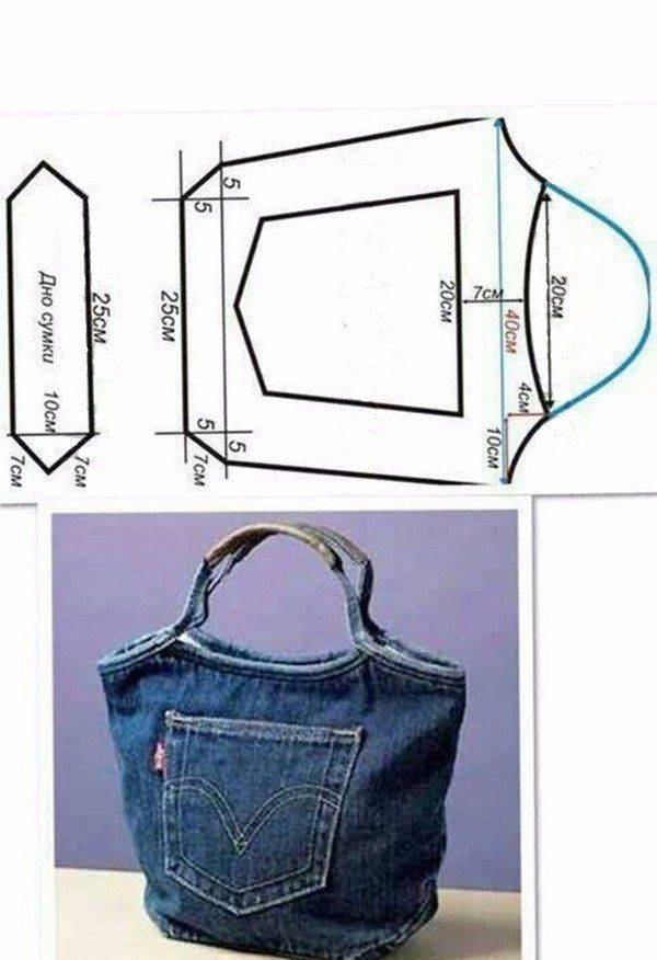 Дорожная сумка из джинсов своими руками выкройки