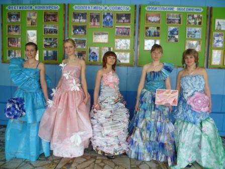 Мода из отходов для девочек своими руками. платья из мусорных пакетов