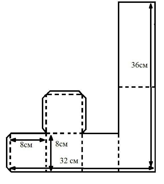 Чертеж шкафа из бумаги