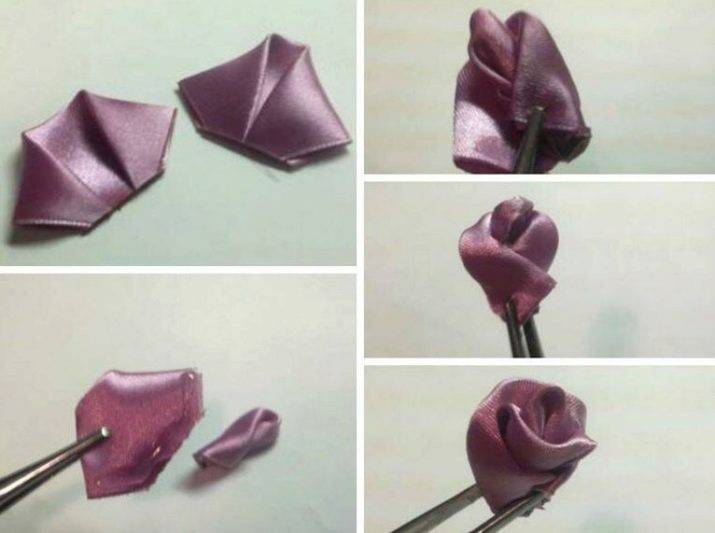 Как сделать розу из ленты