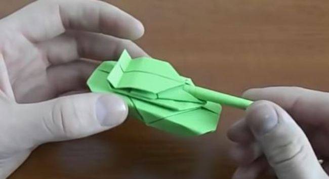Оригами танк из бумаги: как сделать, схема, пошаговая инструкция