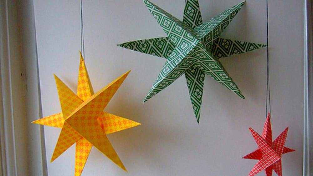 Объемная звезда из бумаги своими руками - пошаговая инструкция с фото как сделать новогоднюю звезду.