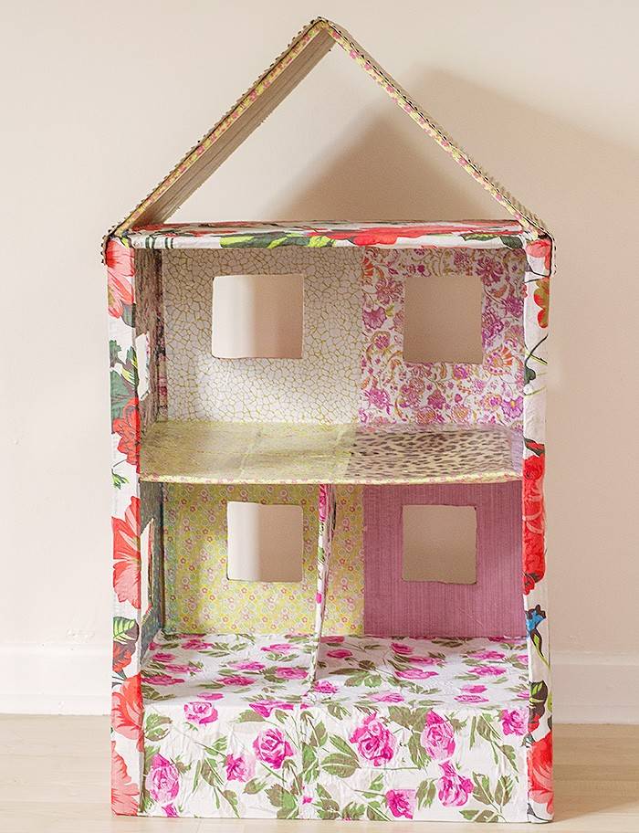 Кукольный домик из картона своими руками: фото, схемы, чертежи с размерами