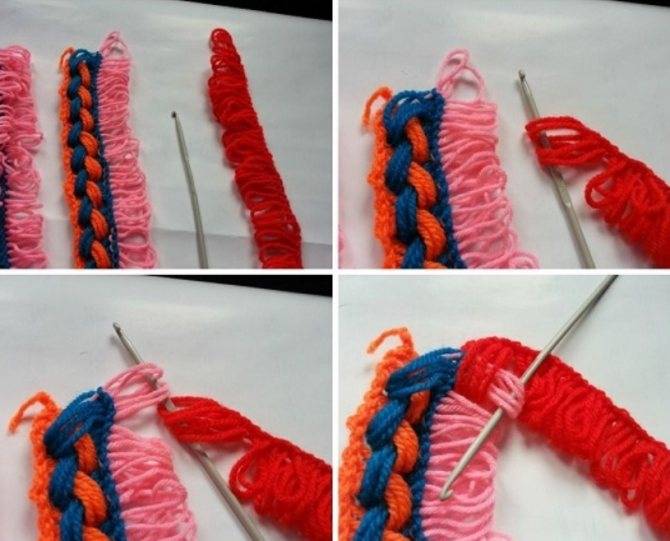 Вязаные шарфы крючком со схемами и описанием для начинающих