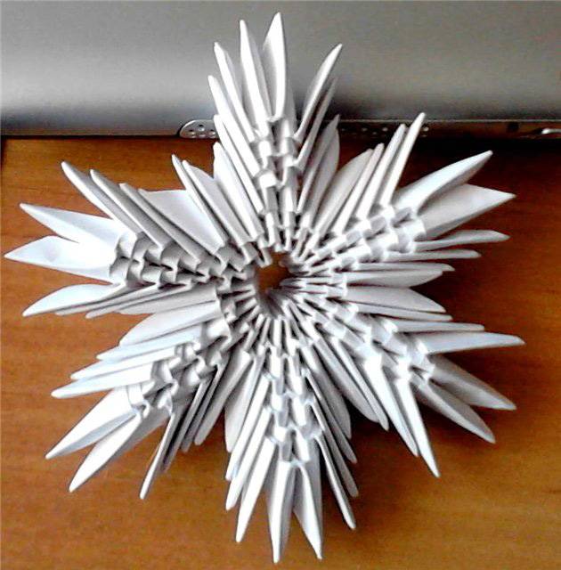 Снежинка Оригами