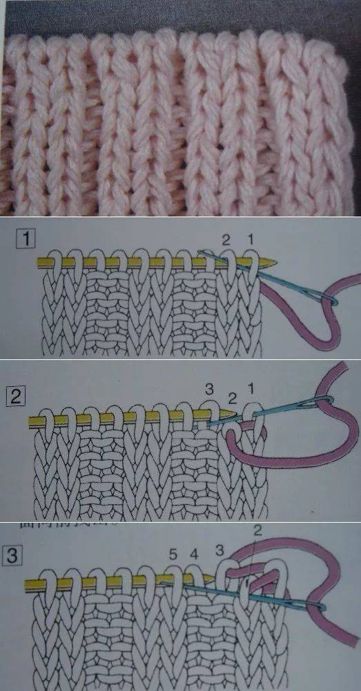 Самый простой способ вязания полой резинки по кругу.