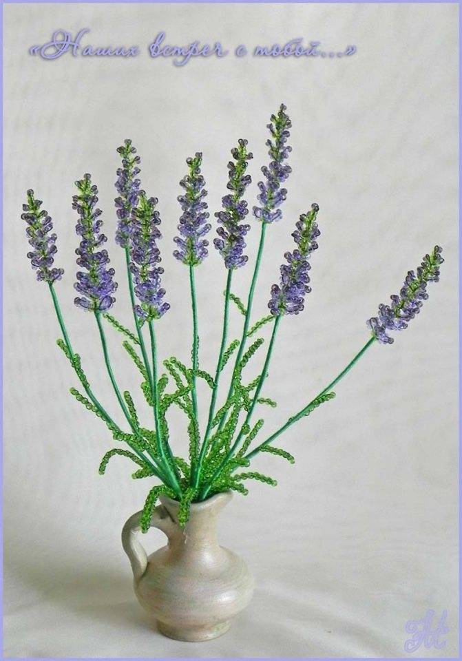 Цветы из бисера. лаванда из бисера— подробный мастер-класс.✔️beaded flowers, lavender
