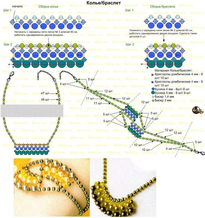 Схемы для плетением бисером браслетов
