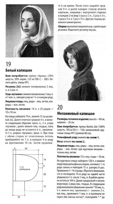 Как связать капор спицами для женщин, девочек. схемы, новые модели 2019, шапка, снуд, описание - lipesinka.ru