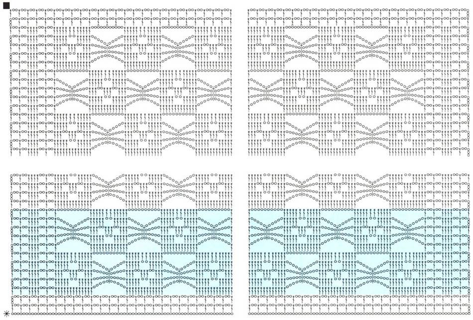 Вязание крючком скатерти прямоугольные схемы и описания