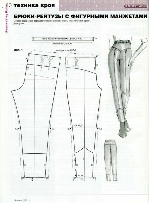 Как сшить брюки женские своими руками пошагово: инструкция, выкройка