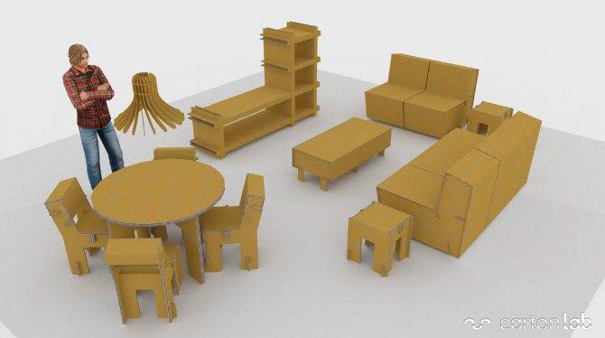 Интерьер мастер-класс картонаж мебель из картона - шкаф картон