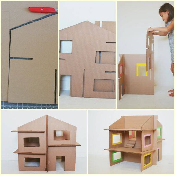 Как сделать домик для кукол: мастер-класс, фото и чертежи, видео