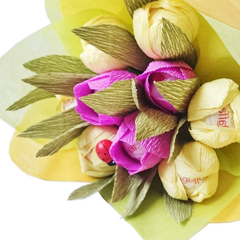 Тюльпаны из конфет: мастер-класс | мастер-классы по рукоделию