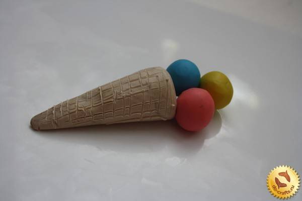 Как сделать мороженое из пластилина своими руками с "плей-до" и видео