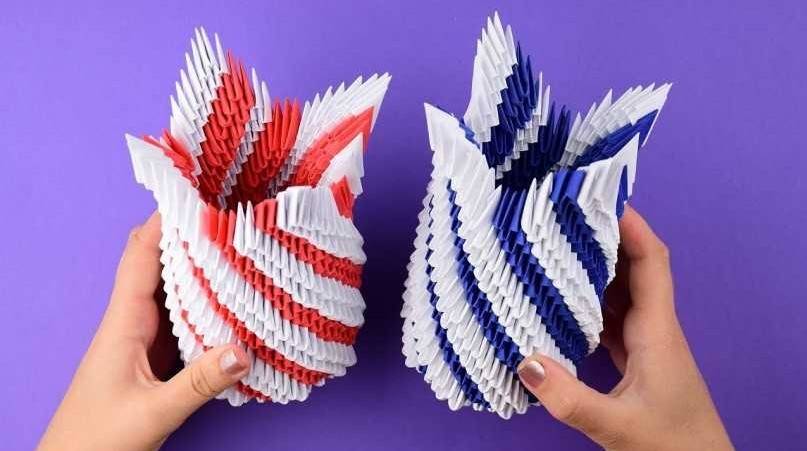 Мастер-класс материалы и инструменты оригами китайское модульное треугольный модуль оригами бумага
