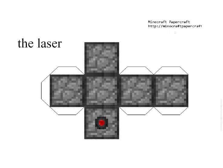 Майнкрафт из бумаги схемы блок