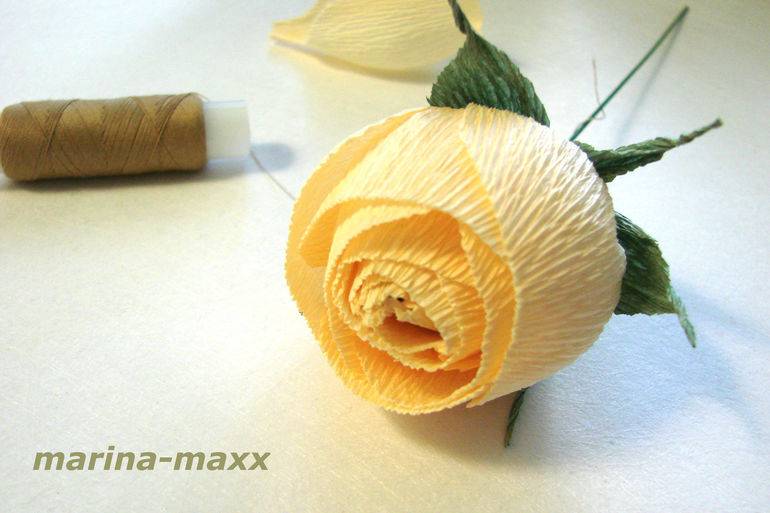Мастер-класс по изготовлению розы из гофрированной бумаги с конфетами