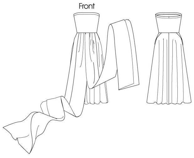 Построение выкройки и пошив платья трансформера собственноручно