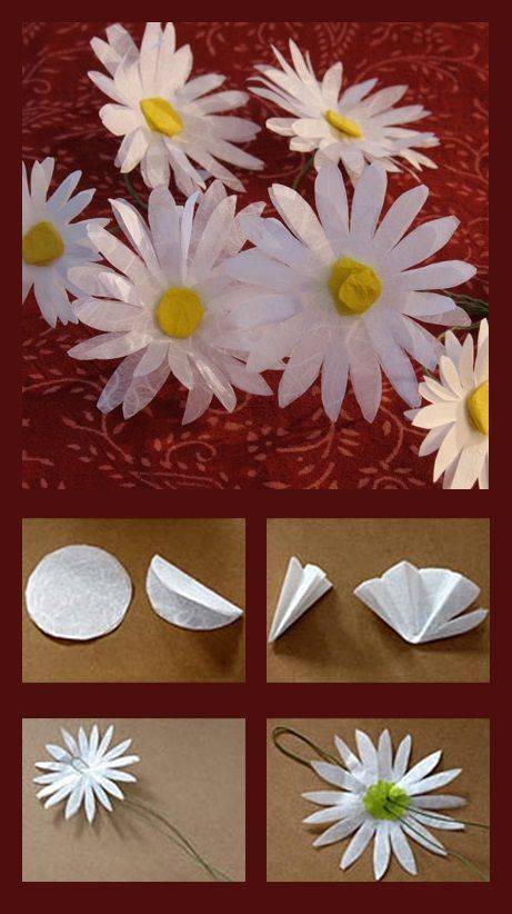 Поделка ромашка - пошаговая инструкция и способы как сделать цветок