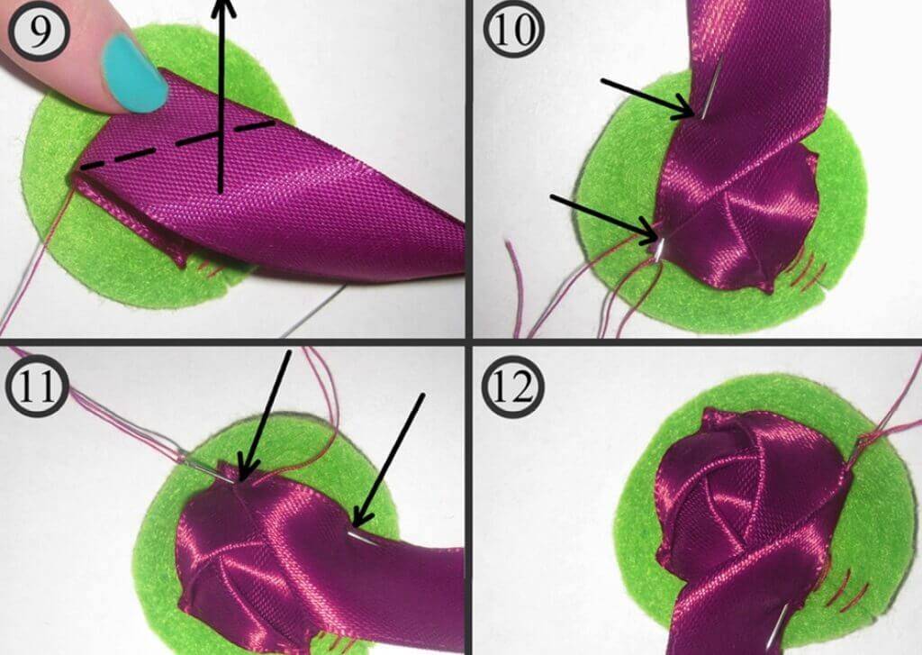 Как сделать цветок на платье из ткани своими руками по шагово