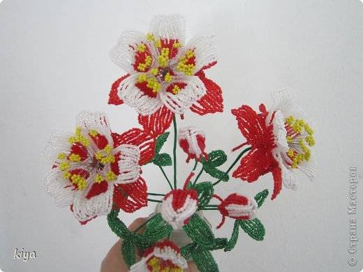 Фиалки из бисера поэтапно своими руками: простые схемы для начинающих. плетение цветов из бисера в домашних условиях