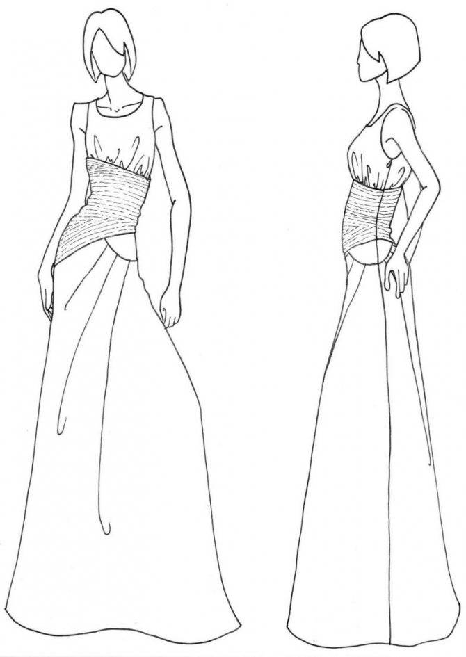 Как нарисовать платье карандашом: поэтапное описание создания рисунка платья и верхней одежды