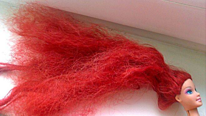 Как выпрямить волосы кукле барби в домашних условиях