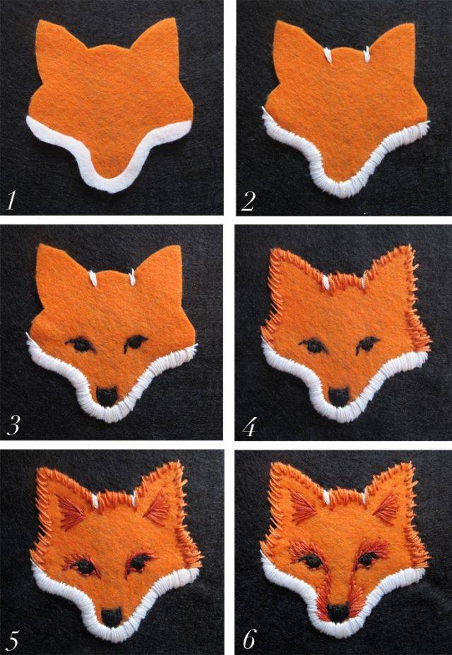 Красивые лисички из фетра — фото фигур с пошаговыми описанием