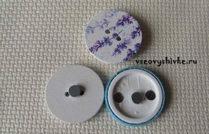 Сердечко из полимерной глины: магнит (держатель) для вышивальных игл