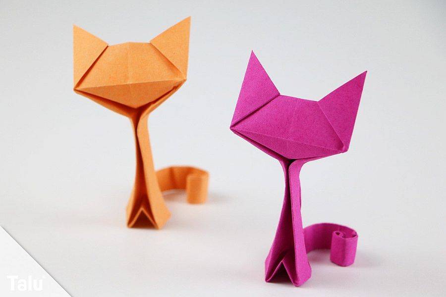 Кошка оригами: простые и доступные мастер-классы для начинающих. сборка кошки оригами, мудрый кот в технике оригами, футуристичные кошки