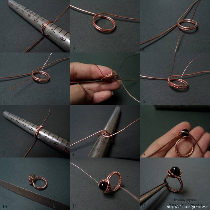 Wire wrap: основные приемы изготовления украшений из проволоки   - клуб рукоделия три иголки