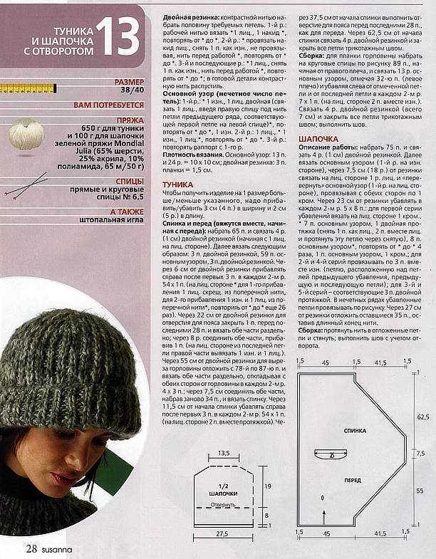 Шапка вязанная спицами для женщин после 40 лет описание схемы фото