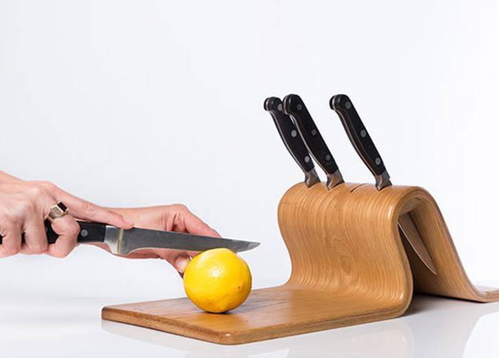 Подставка для ножей: как сделать своими руками с наполнителем, декупажем, из фанеры, металлическую, держатель