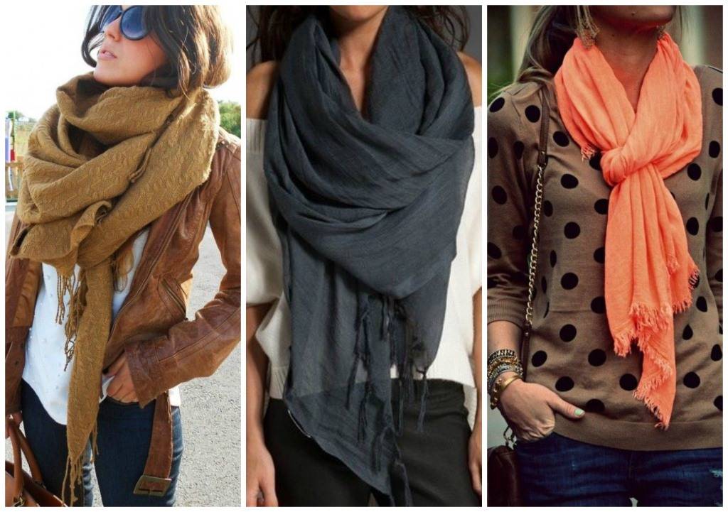 Виды шарфов и их названия: использование оригинальных предметов гардероба как альтернатива привычной бижутерии или драгоценностям