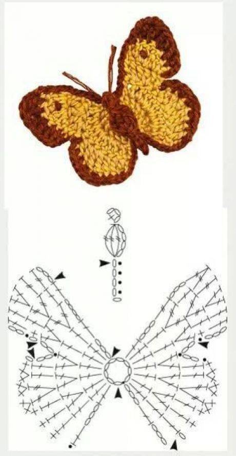 Галстук-бабочка крючком - вязание - страна мам