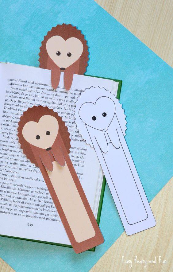 Закладка для книг своими руками из бумаги для детей + шаблоны