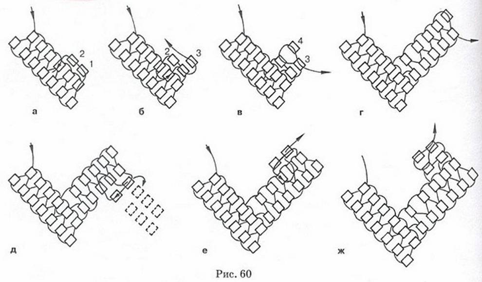 Схемы для кирпичного плетения из бисера