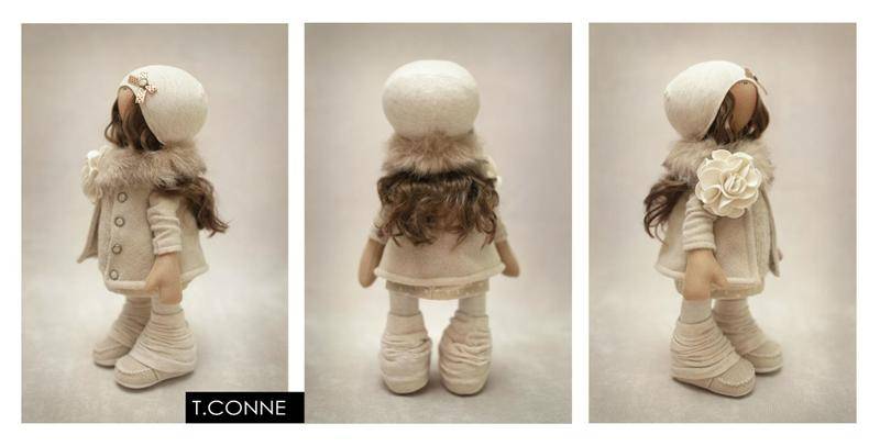 Текстильная кукла снежка: выкройка и описание