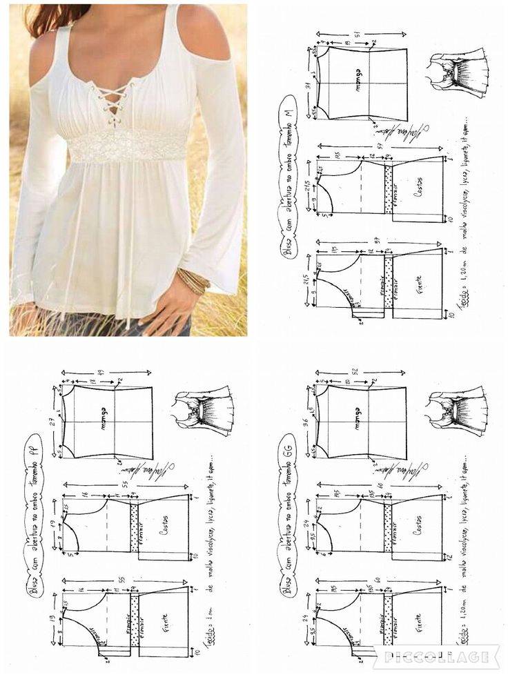 Как сшить блузку, нюансы построения лекала, подходящие ткани