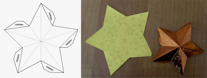Как сделать объемную звезду из бумаги: фото, видео, примеры, инструкции