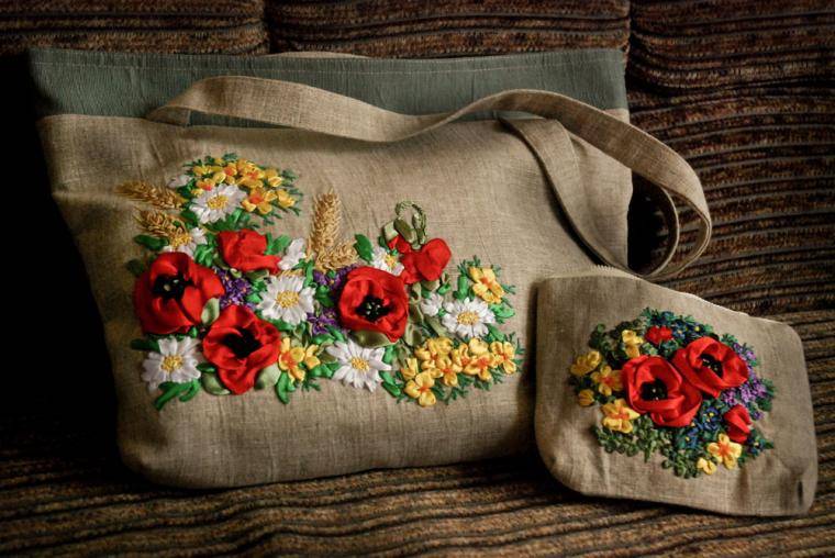 Вышивка сумки лентами: как создать вышивку лентами на сумке пошагово art-textil.ru