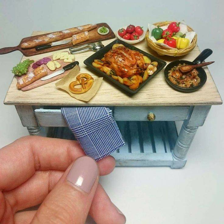 Кулинарная миниатюра – лепка игрушечной еды своими руками из различных материалов