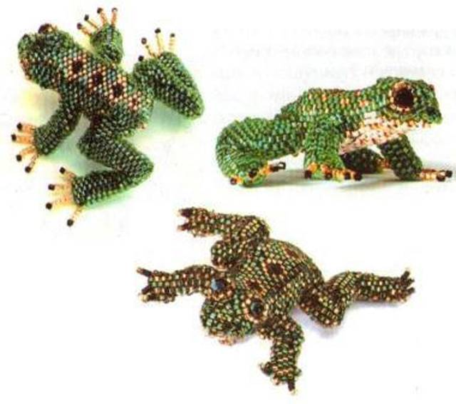 Лягушка из бисера: мастер-класс и схема плетения