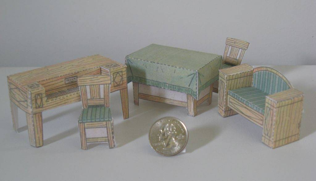 Простые выкройки и схемы мебели из картона, изготовление своими руками