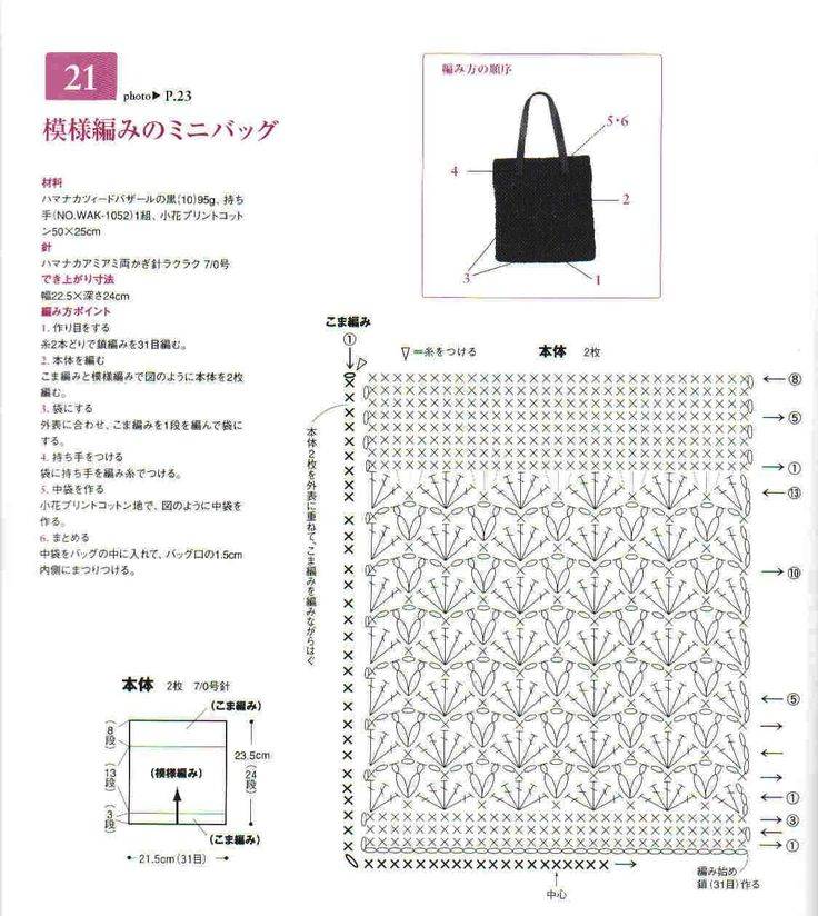 Как связать сумку крючком для начинающих схемы с описанием